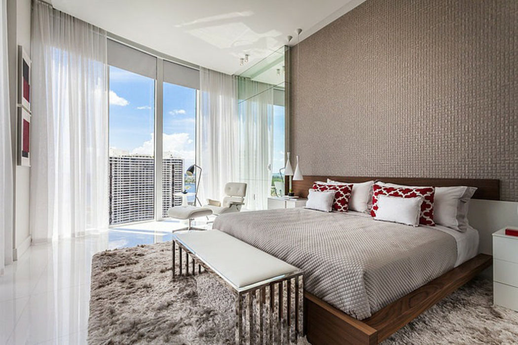 chambre design chaleureux tons pastel