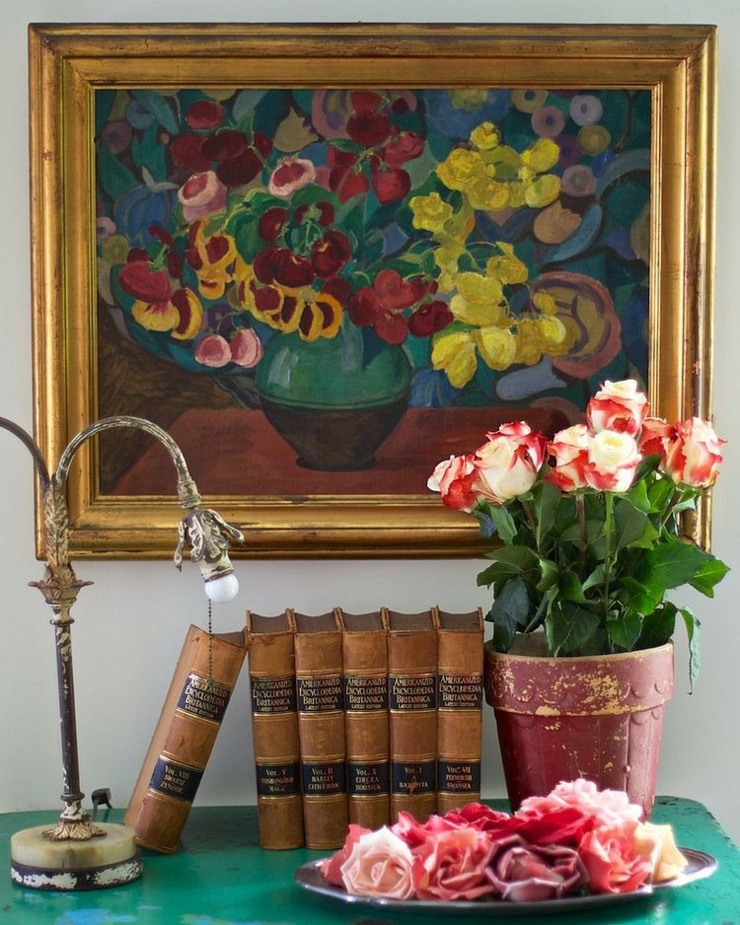 intérieur retro éclectique villa cottage