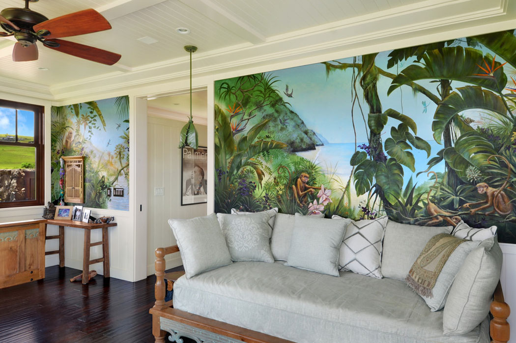 Une décoration bien exotique inspirée par le design de Bali déco intérieure villa tropicale de plain-pied