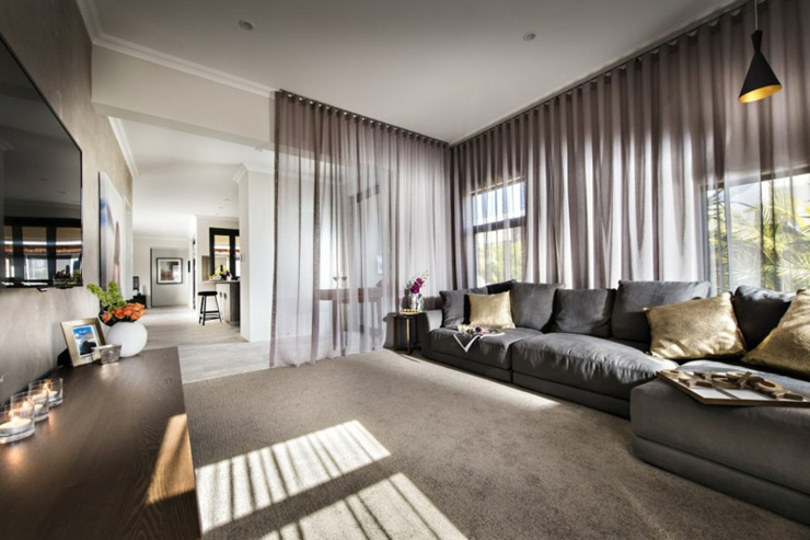 Spacieux séjour moderne à l’inspiration lounge séjour spacieux design tendance agréable