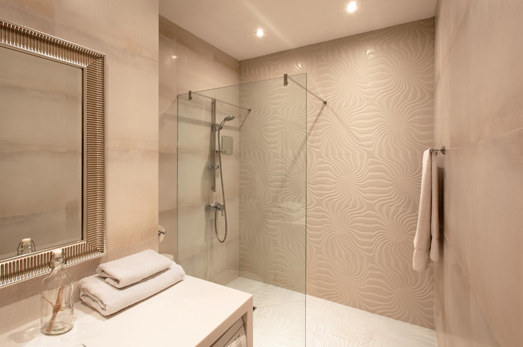 douche italienne salle de bains appartement