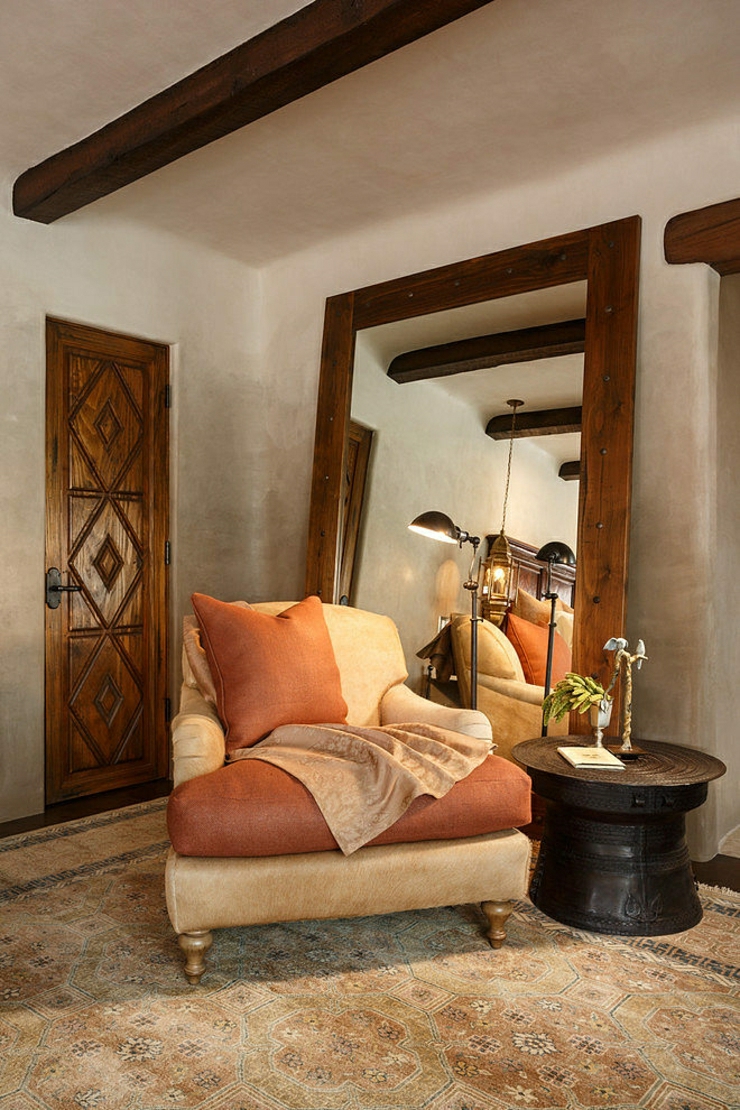 Beige et orange, poutres apparentes et bois massif poutres apparentes bois massif intérieur design campagne