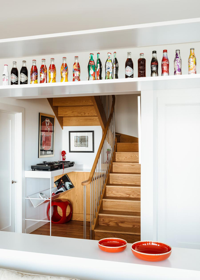 Escalier intérieur maison moderne en Californie