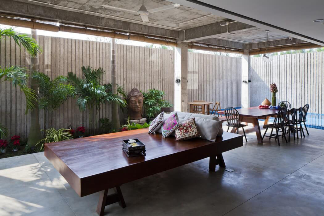décoration rez-de-chaussée jardin zen