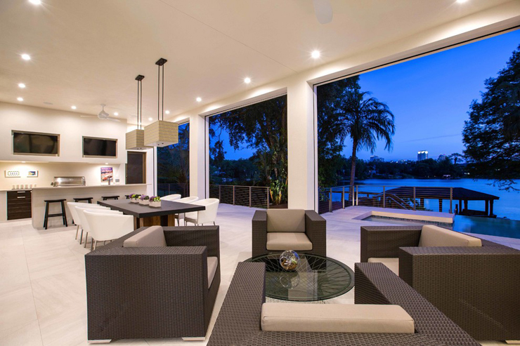 Espace outdoor maison contemporaine