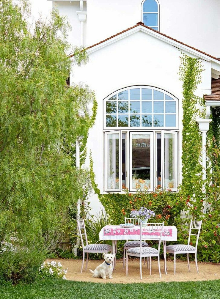 jardin terrasse maison de vacances cottage californie