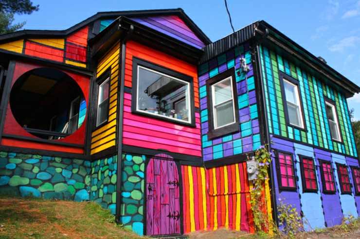 Façade inspiré par les nuances voyantes