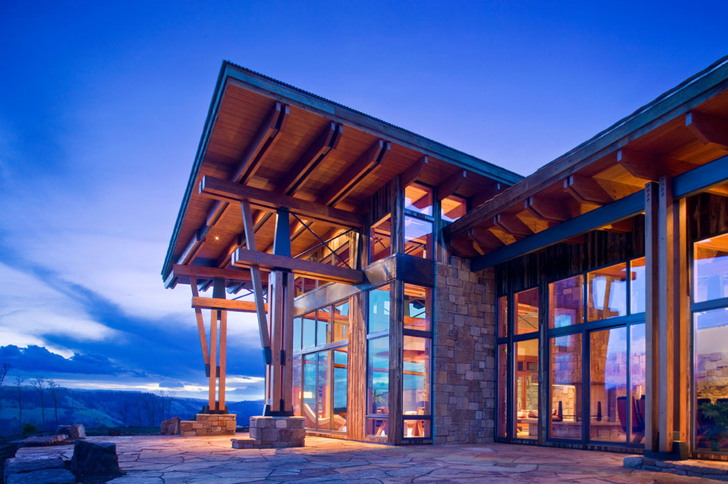 chalet rustique résidence secondaire de luxe