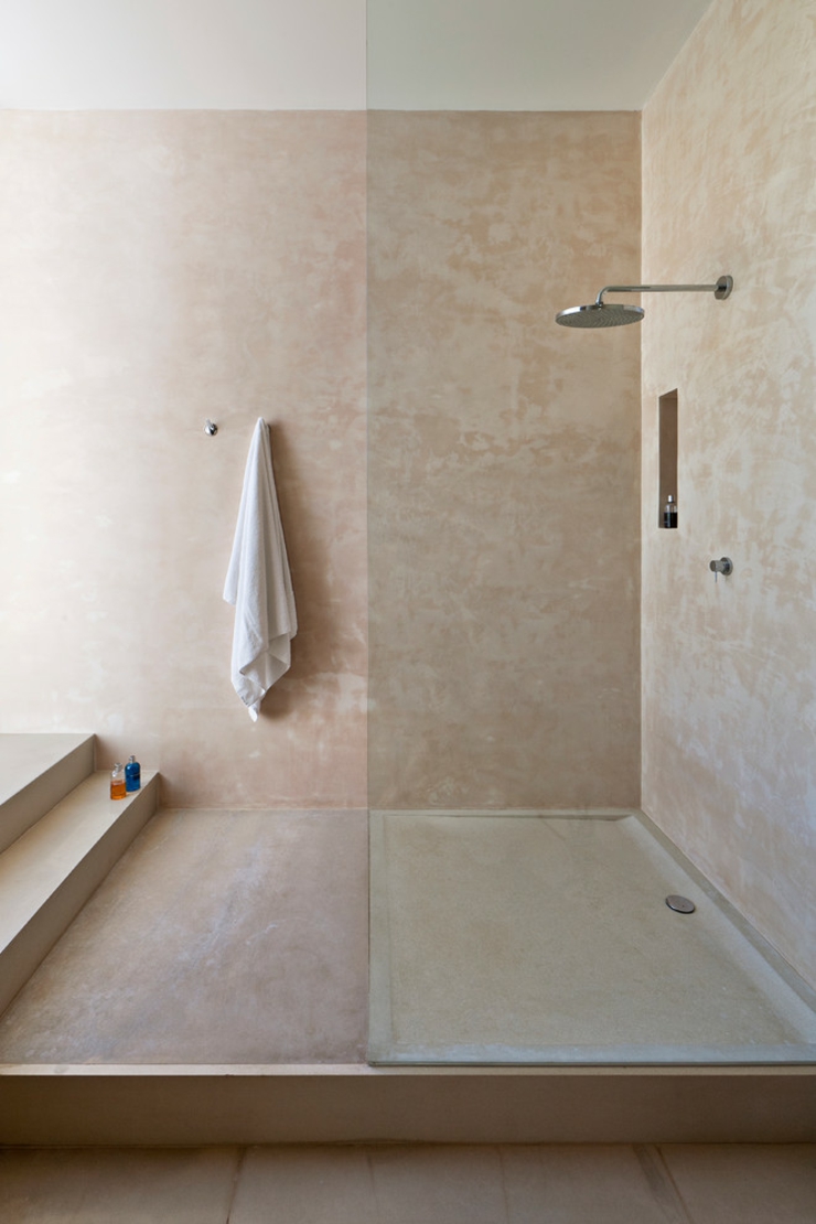 Grand modèle de cabine de douche complètement ouverte douche spacieuses pour deux