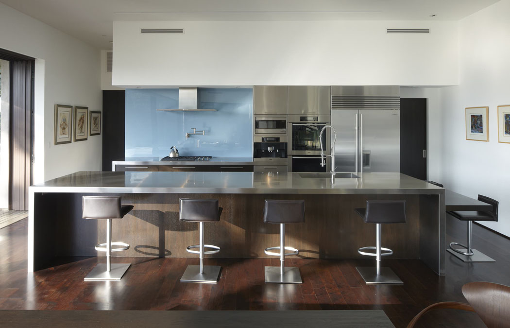 cuisine moderne ouverte maison contemporaine de ville