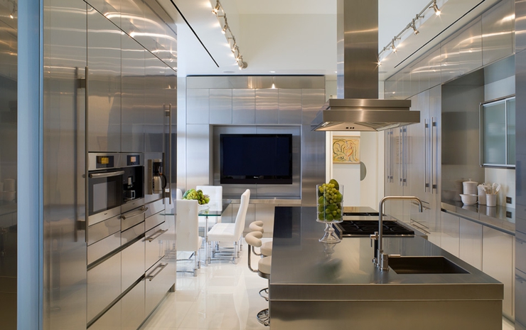 cuisine spacieuse maison d'architecte