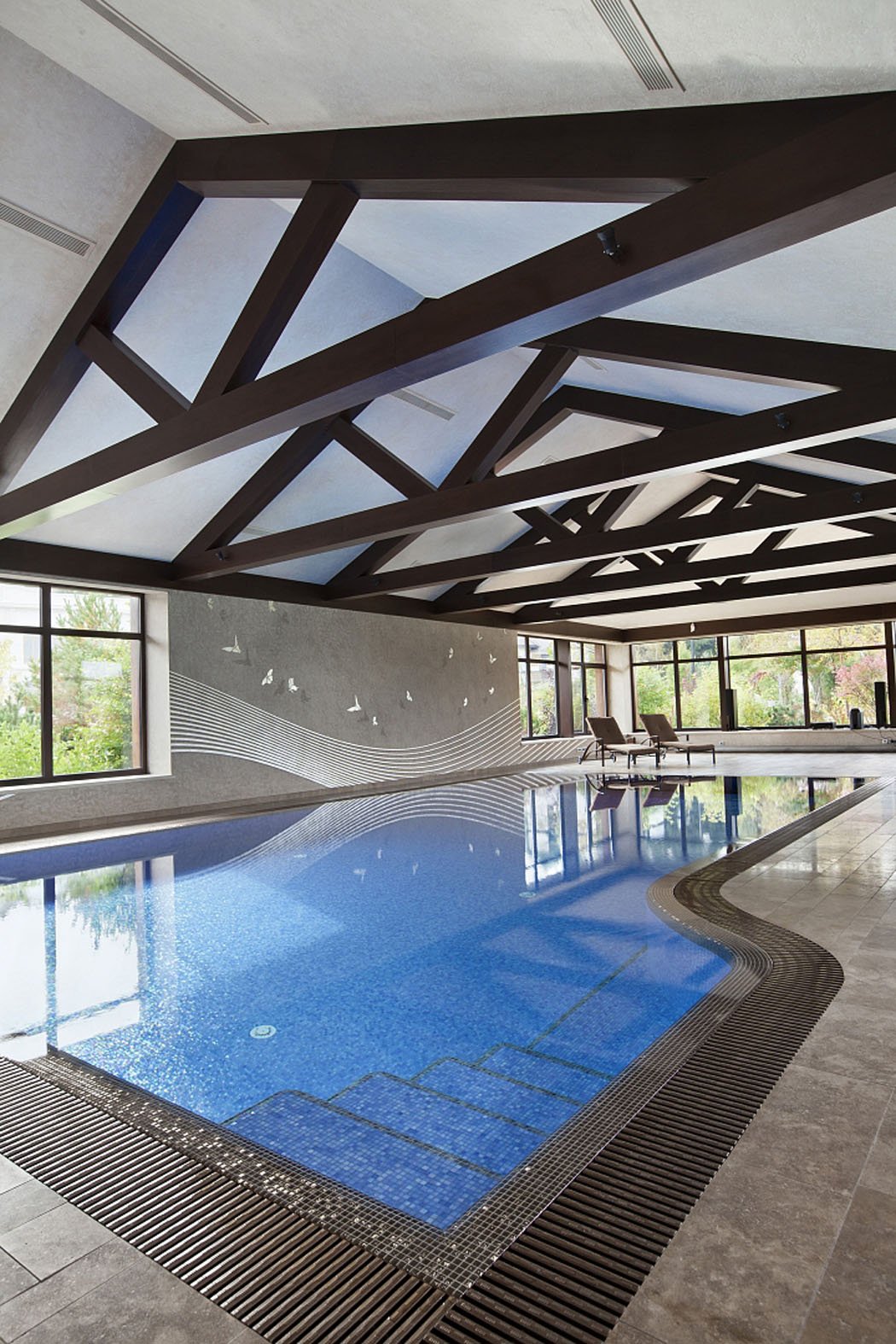 piscine d'intérieur luxe résidence prestige