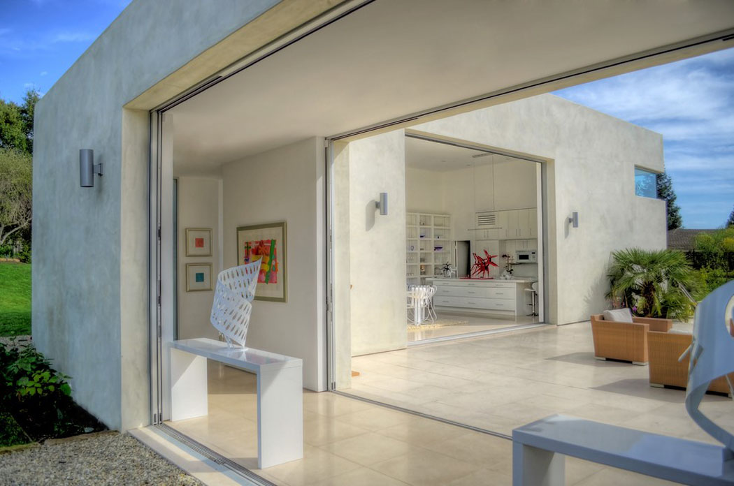 grandes baies vitrées maison de luxe