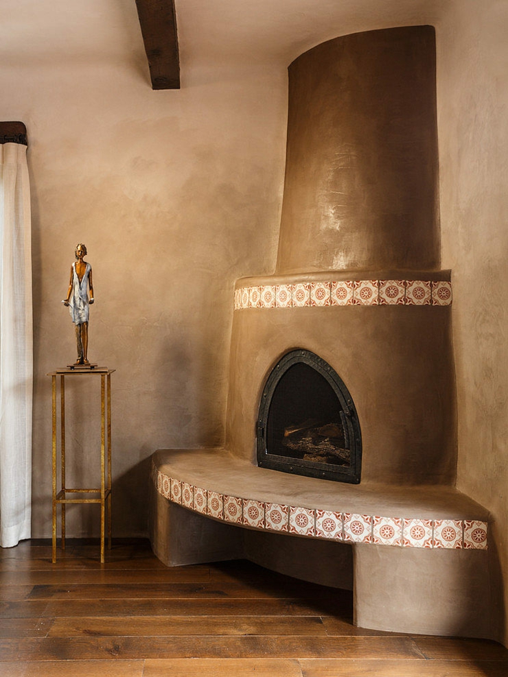 Le four et poêle d’antan pour un intérieur véridique poêle d'antan ambiance rustique maison santa fe