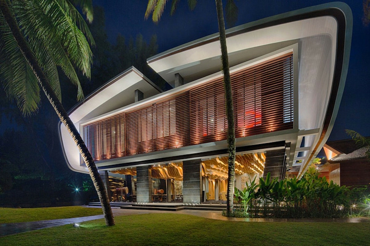 Le restaurant vue d’extérieur aménagé par les mêmes designers restaurant iniala vue d'extérieur