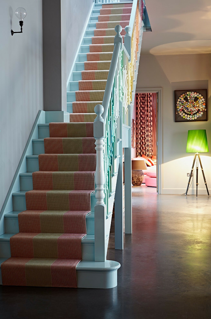 Déco de maison à l’inspiration éclectique déco de maison escalier intérieur