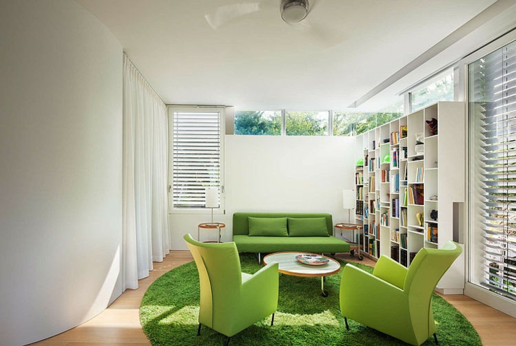assises couleurs prononcées maison verte