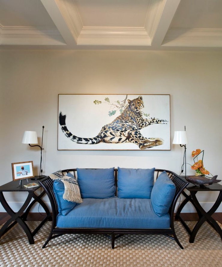 Décoration intérieure éclectique de cette résidence de vacances ameublement design luxe villa hawaï