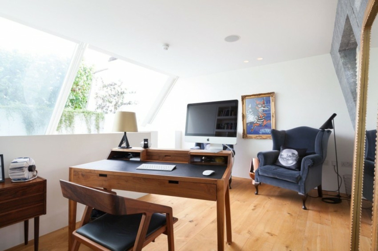 bois massif intérieur bureau maison de ville