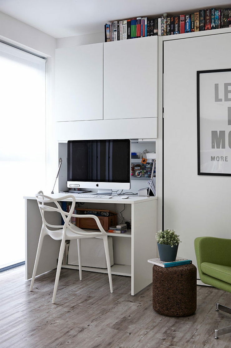 Coin lecture mais aussi coin bureau de l’appartement luxueux coin bureau appartement citadin aménagement