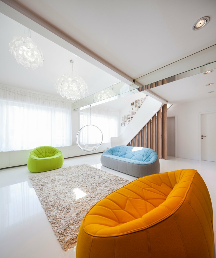 Mobilier aux couleurs pétillantes un brin rétro design futuriste retro années 60