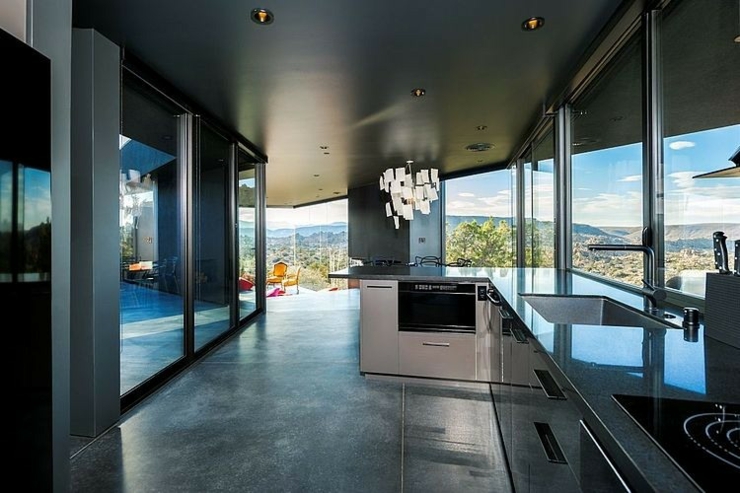 cuisine de luxe avec vue splendide