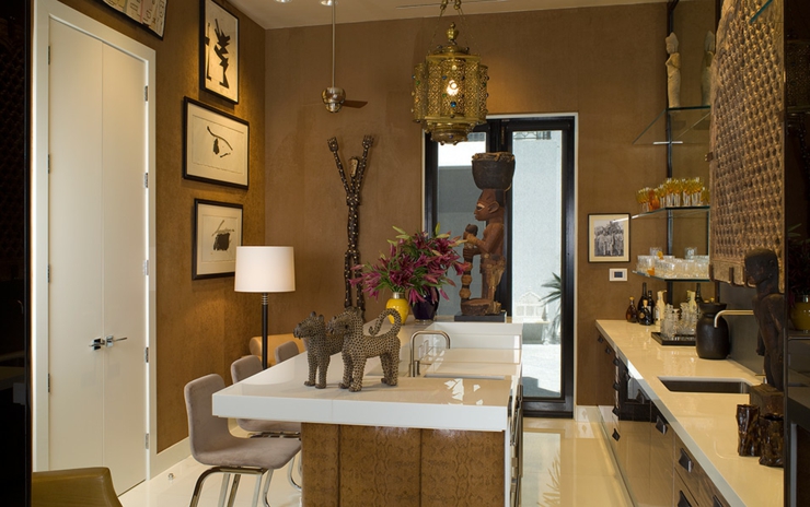 intérieur éclectique maison de luxe
