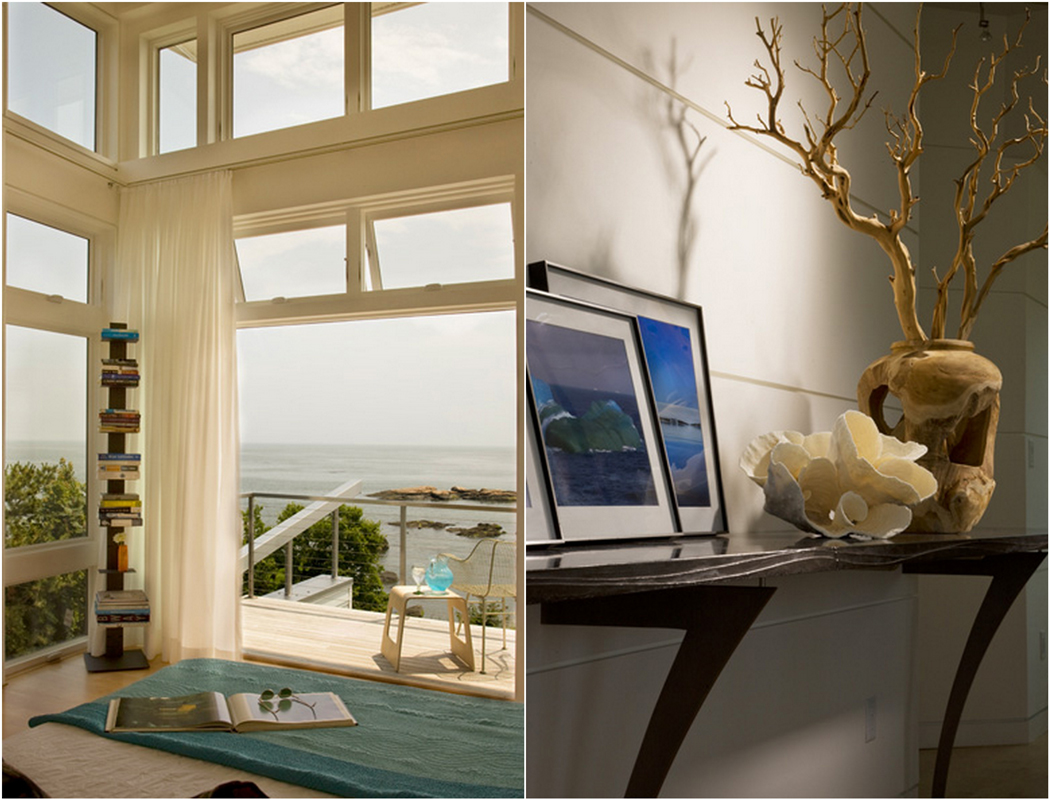 Les balcons de l’étage et la décoration d’intérieur de cette résidence de vacances intérieur et déco de cette résidence secondaire de vacances
