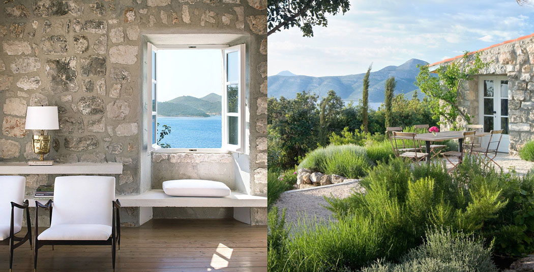 vue sur la mer imprenable depuis cette maison rustique rénovée