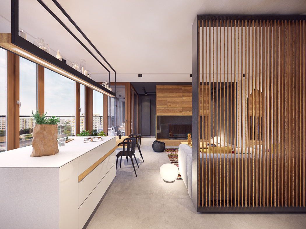 intérieur moderne fonctionnel appartement