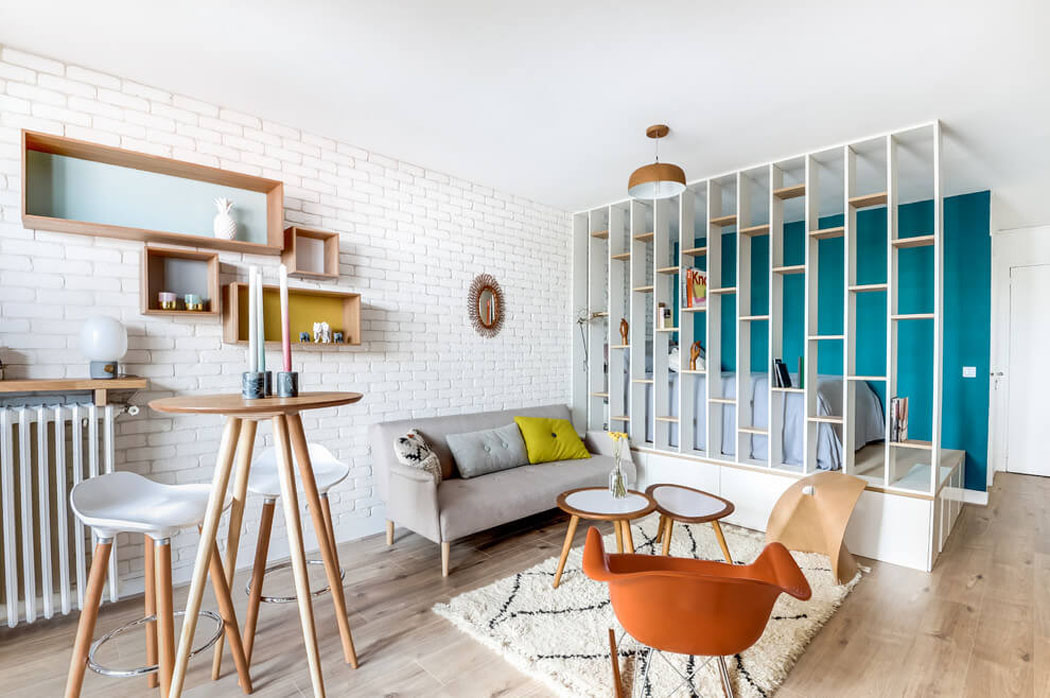 intérieur neuf refait petit appartement citadin