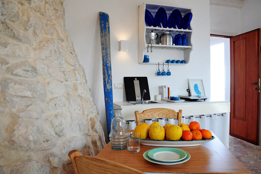 Intérieur rustique maison de vacances en Italie