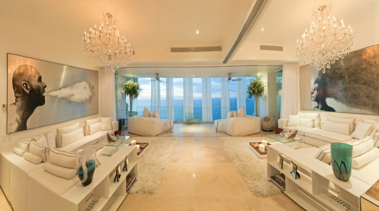 Superbe vue sur l’océan Pacifique à partir de la façade vue sur mer appartement luxe