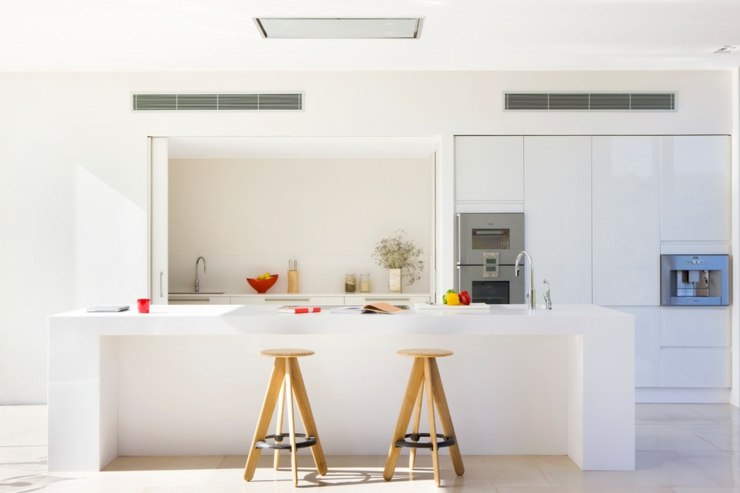 maison méditerranéenne cuisine moderne ouverte