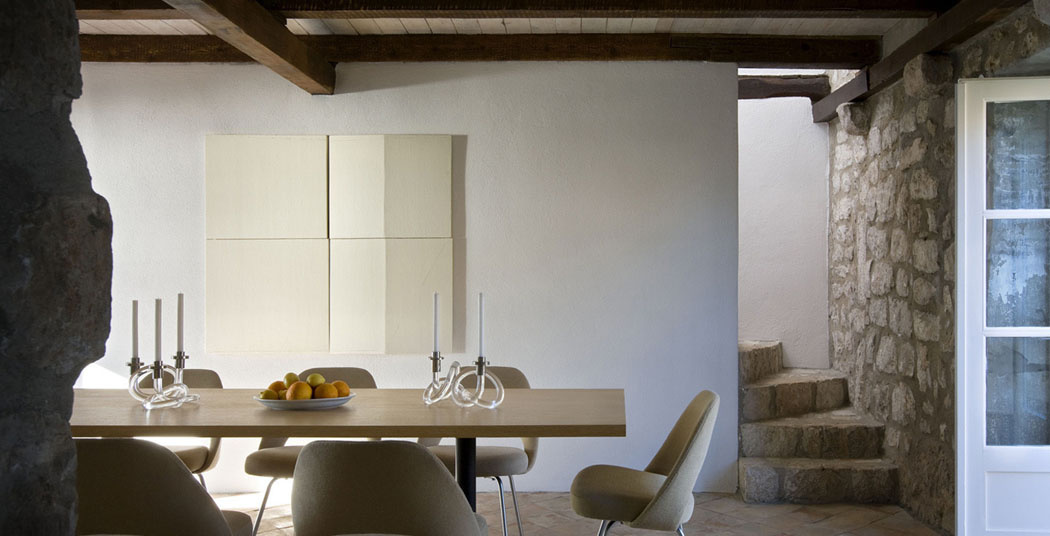 mobilier design minimaliste maison rustique