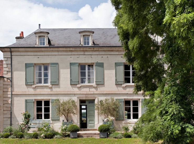 La maison rustique vue depuis l’extérieur belle maison rustique landaise