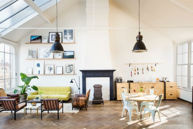 loft industriel design moderne branché