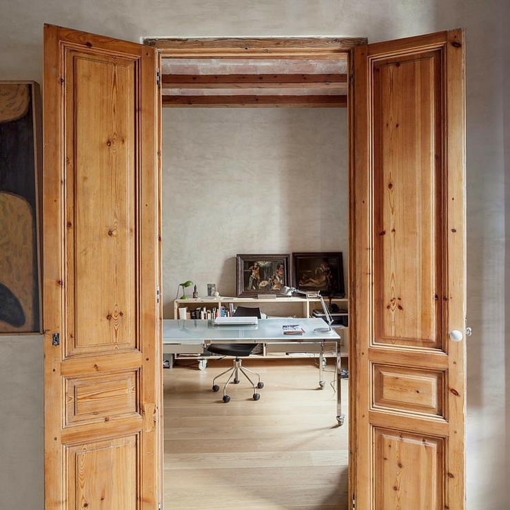 design retro bois massif rustique