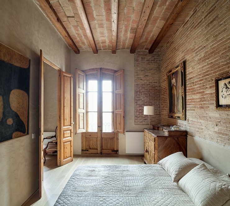 intérieur en bois design ancien rustique