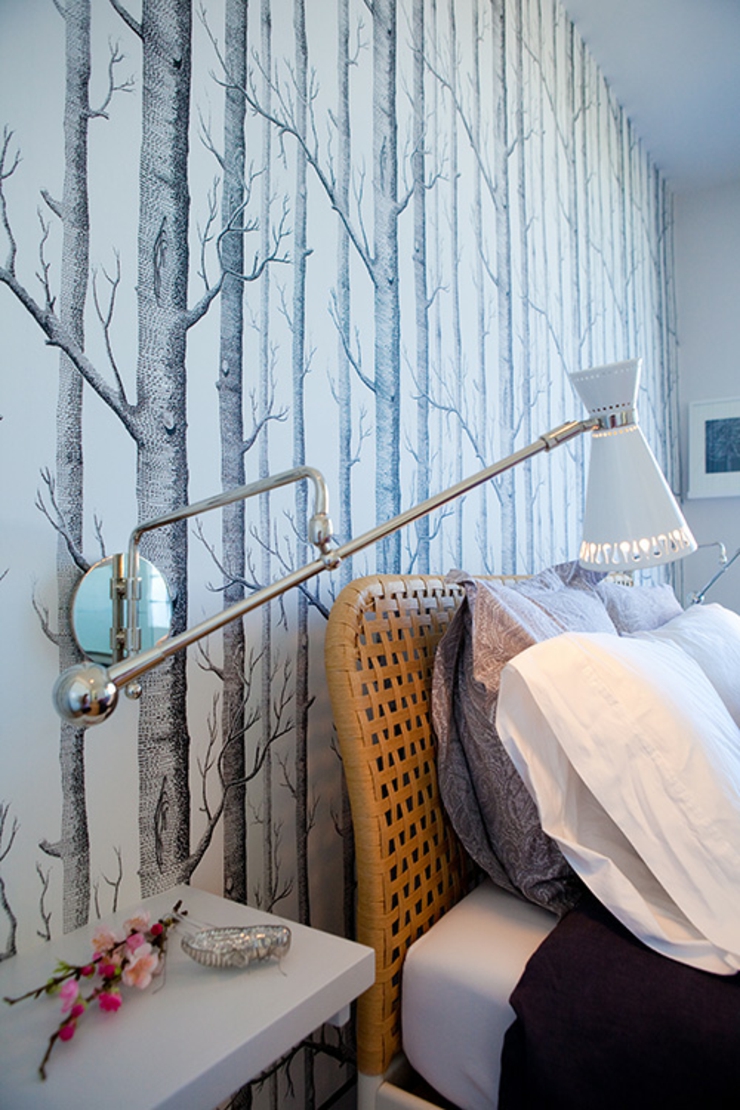 Papier peint aux dessins originaux pour l’autre chambre chambre à la déco design originale