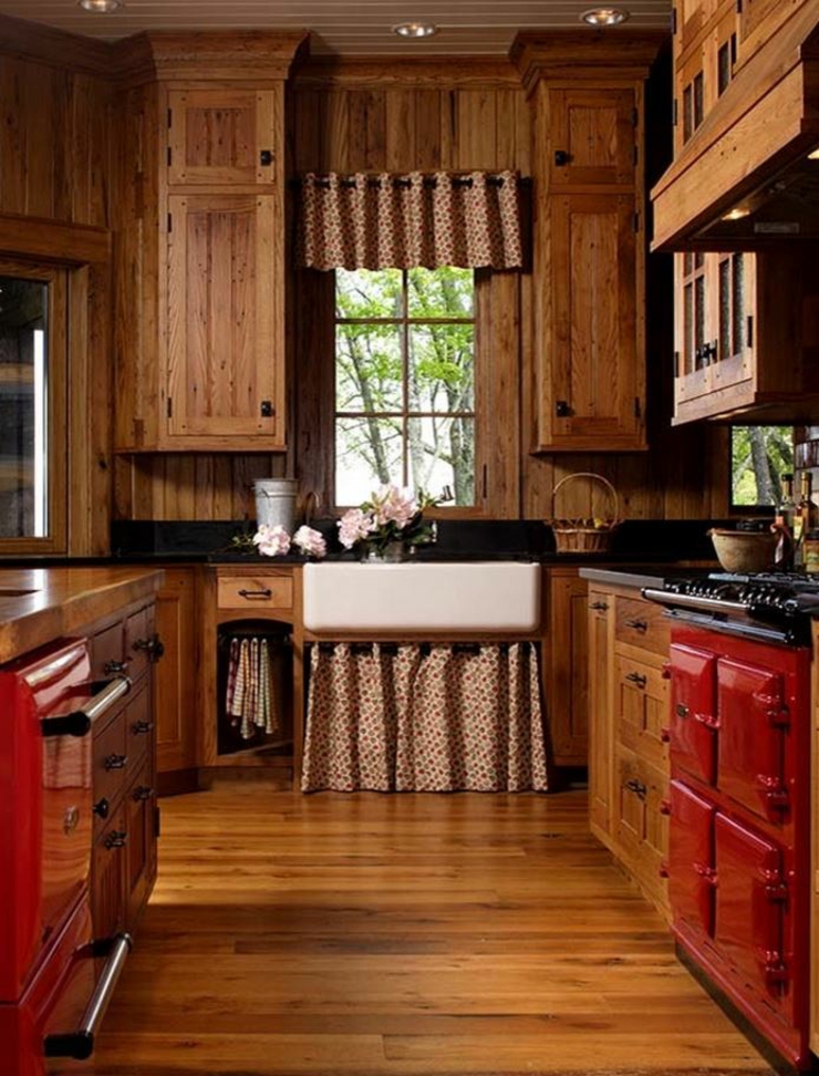 Esprit de la campagne avec cette cuisine en bois maison de campagne design luxe