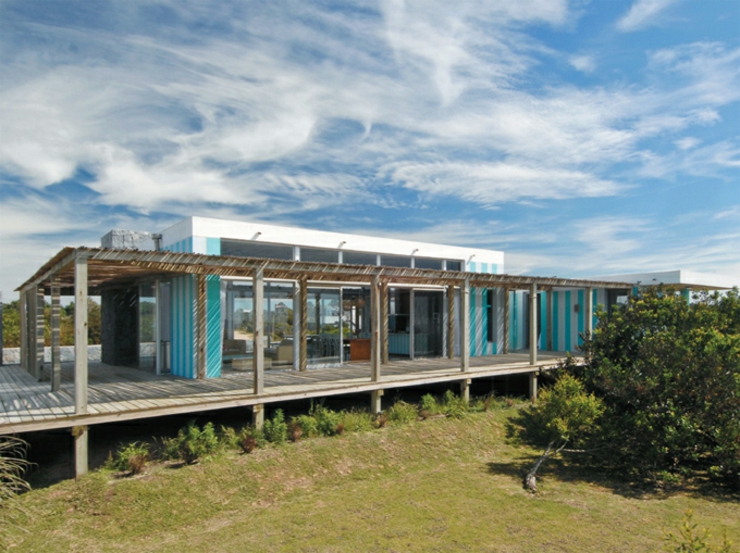 La maison de vacances vue d’extérieur extérieur maison de vacances uruguay