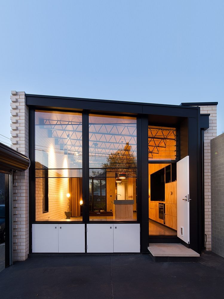 maison moderne en longueur