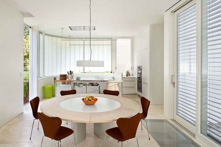 salle à manger maison citadine écologique