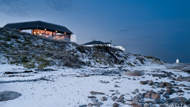 La maison secondaire côtière vue depuis la plage villa côtière vacances de luxe