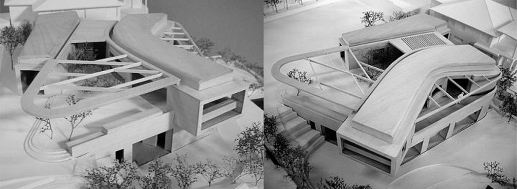 maquette architecte maison créative avec vue