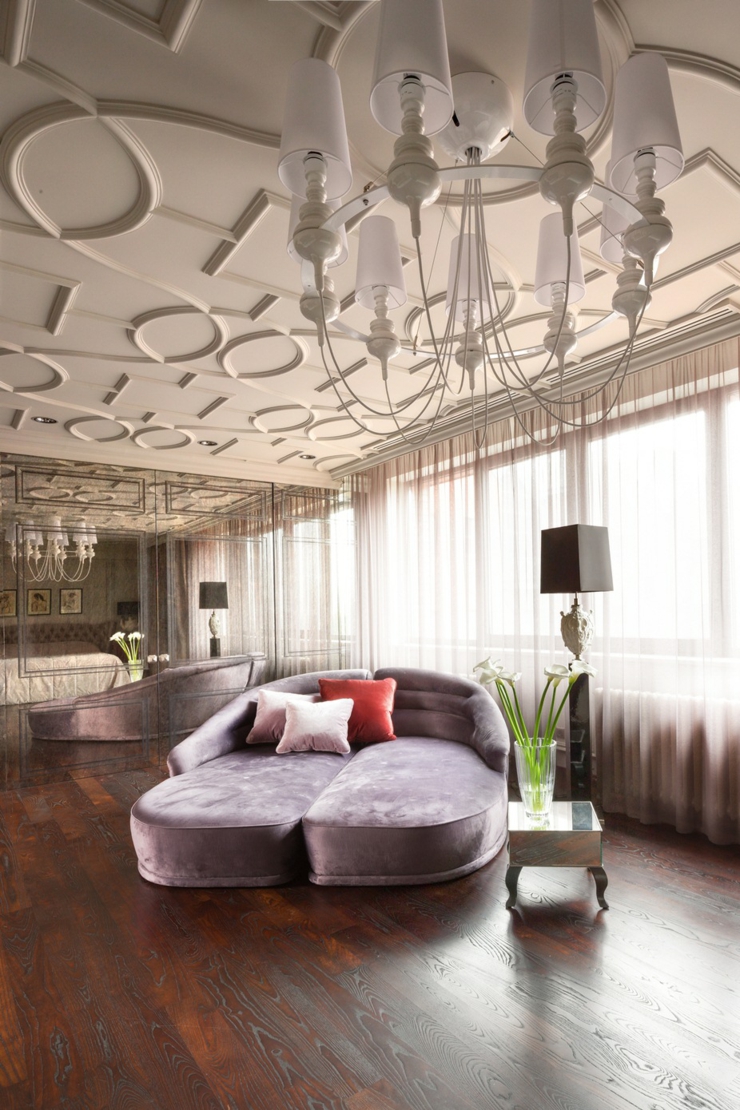 Assises en velours, cette méridienne double invite au repos maison de luxe mobilier prestige de designers