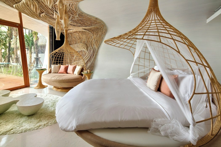 Intérieur très créatif et original avec une belle vue location luxe de vacances phuket