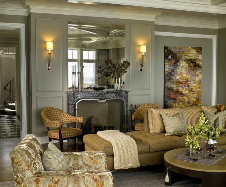 Ameublement luxueux et douillet de cette demeure de charme ameublement élégant et classique maison
