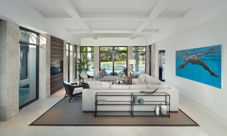 Ambiance design moderne dans des tons sobres ameublement design résidence de luxe